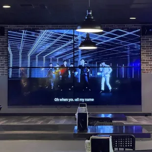 Karaoke Stage (They were playing GOT7! My fave!!)