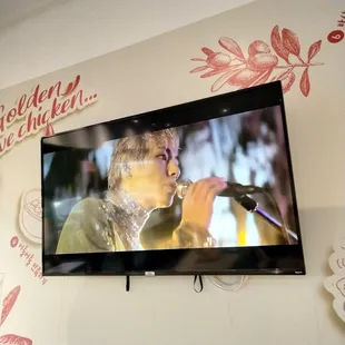 Korean music videos playing!