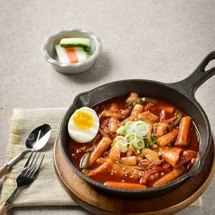 Ddok-bokki - Rice cake with our secret chili sauce