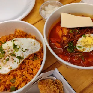 Kim Chee fried rice //tteokbokki