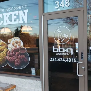Entrance to the restaurant