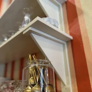 Dessert dishes and classy silverware