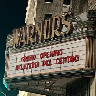 the marquee of the marquee