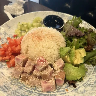 Ahi Tuna Tartare Poke Bowl
