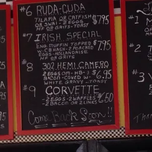 Menu Board 2