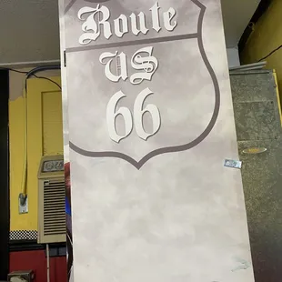 a route 66 sign