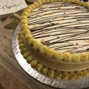 9 inch Vanilla citron cake