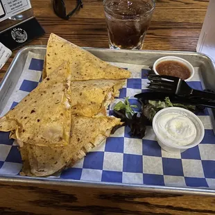 Chicken Quesadilla was ok! Not badly priced either