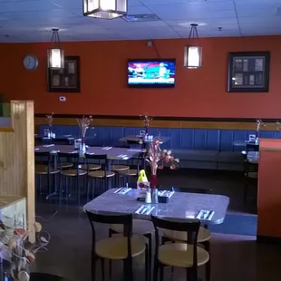 nice dining room with Dean Martin music in the background