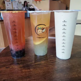 Grapefruit Jasmine Green Tea, Kiwi Fruit Tea, Orange Creamsicle