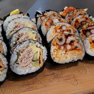 Tuna and Spicy Squid Kimbap