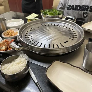 The grill before we eat