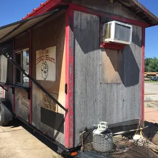 the side of the building