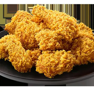 a plate of fried chicken
