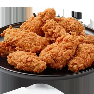 a plate of fried chicken