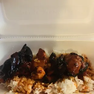 Filipino Soul BBQ chicken was sweet and spicy! The sauce was amazing!
