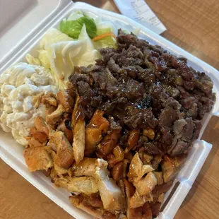 Teriyaki Chicken &amp; Beef plate