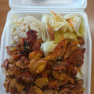Honey mustard barbecue chicken meal