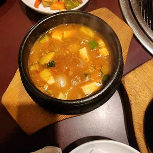 Soybean paste soup