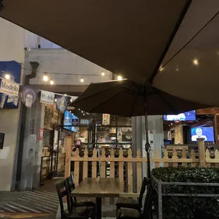 Outside seating