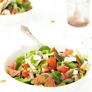 Fresh fattoush salad