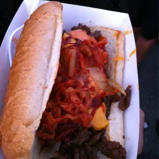 Kalbi Cheesesteak Sandwich