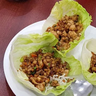 Lettuce wrap lunch special only $10.95