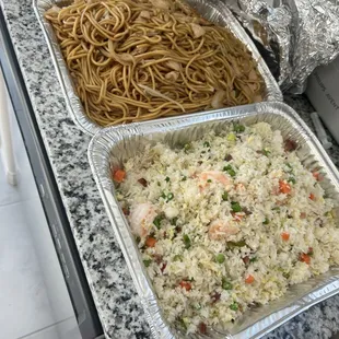 Chicken Lo mein, N4. Yang Chow Fried Rice