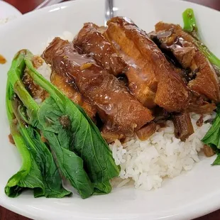 Pork belly with rice