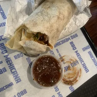 Brisket burrito