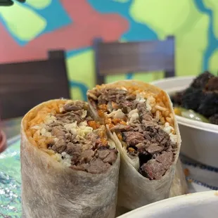 Brisket burrito