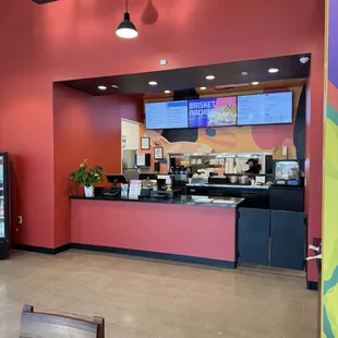 View of ordering counter