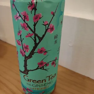 Arizona green tea. My favorite canned drink.