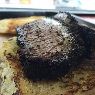 Sliced Brisket Sandwich