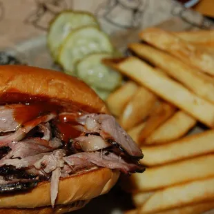 Sliced Brisket Sandwich comin&apos; in hot!