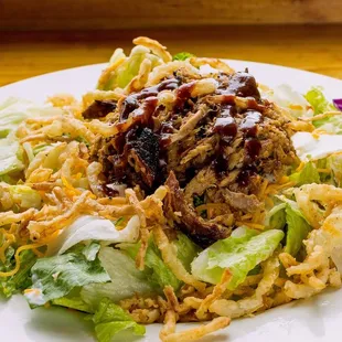 Fresh Cut Salad with BBQ Pork