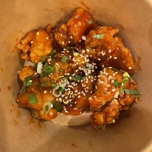 Spicy Korean fried chicken
