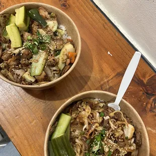 Black Pepper Chicken and Bulgogi Beef