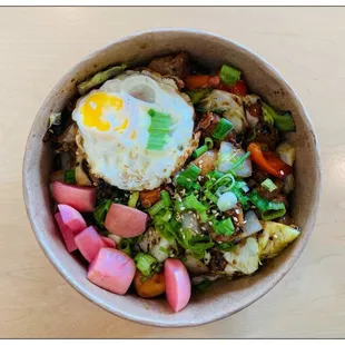 Black Pepper Chicken x egg.