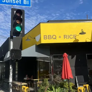 At the corner of Sunset &amp; Hyperion