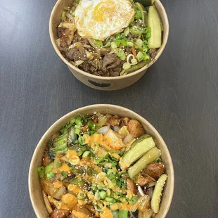 Spicy Chicken and Bulgogi (Beef)