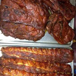 Our Ribs and Pork Steak