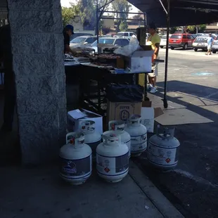 bbq stand outside island pacific