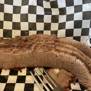 Brisket! (I'd already eaten a slice before I remembered to take a picture.)