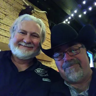 Myron Mixon with Larry Moody of BBQ Team Building