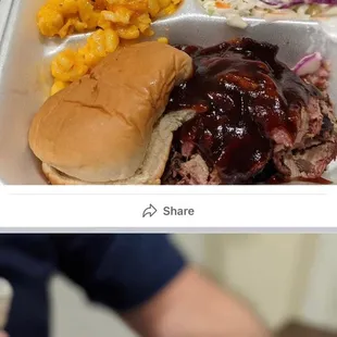 a person holding a plate of food