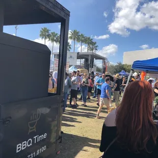 Beer Bourbon and BBQ Festival in downtown Tampa, Fl.