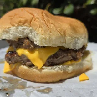 Juicy and flavorful double cheeseburger, loaded with meat. Priced at $6.81 as of September 2024.