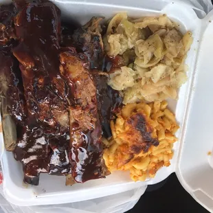 ribs, food, bbq ribs