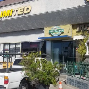 Limited parking, but there is dark at night parking in the rear.